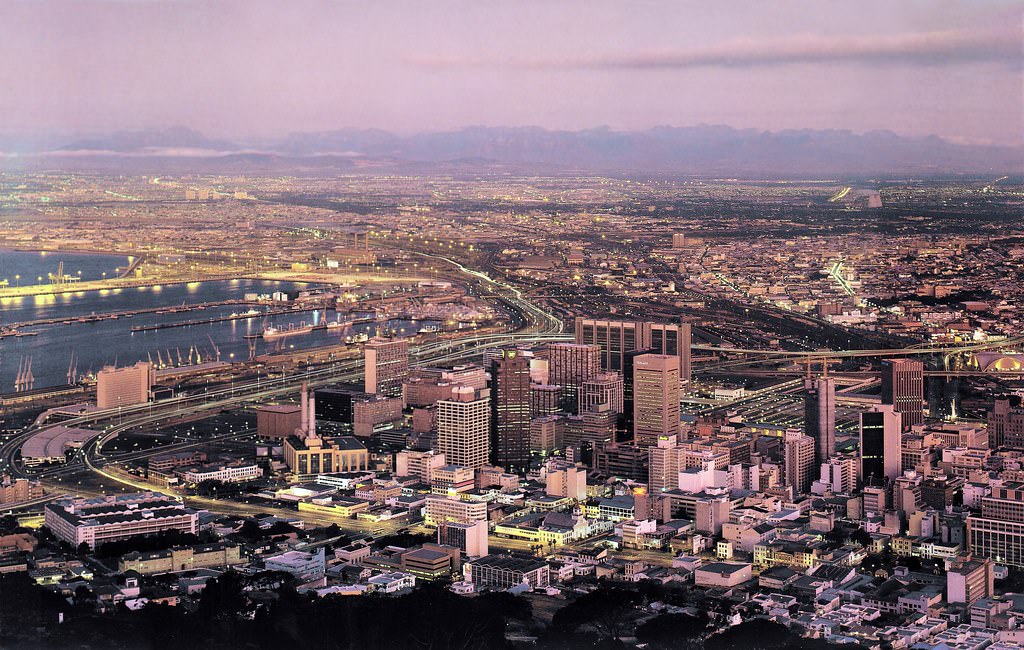 Dusk descending over the city, 1981.