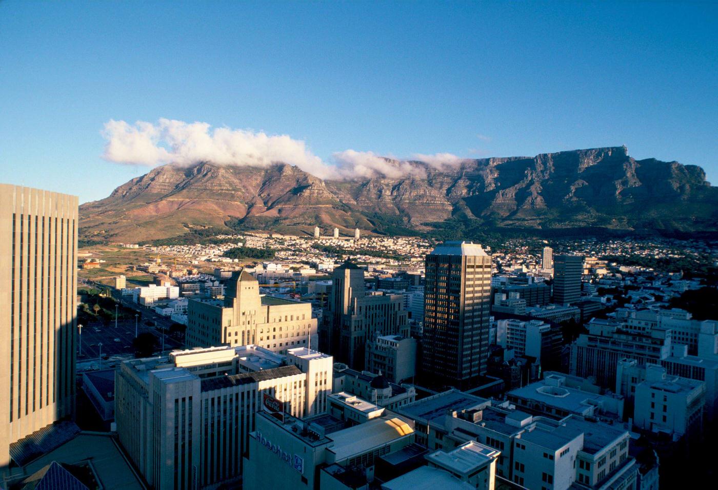 Aerial View Of Cape Town, South Africa, 1985