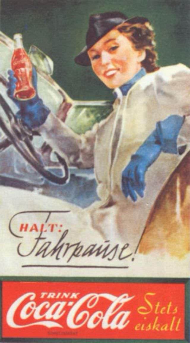 Coca-Cola ad, Nazi Germany, 1938.