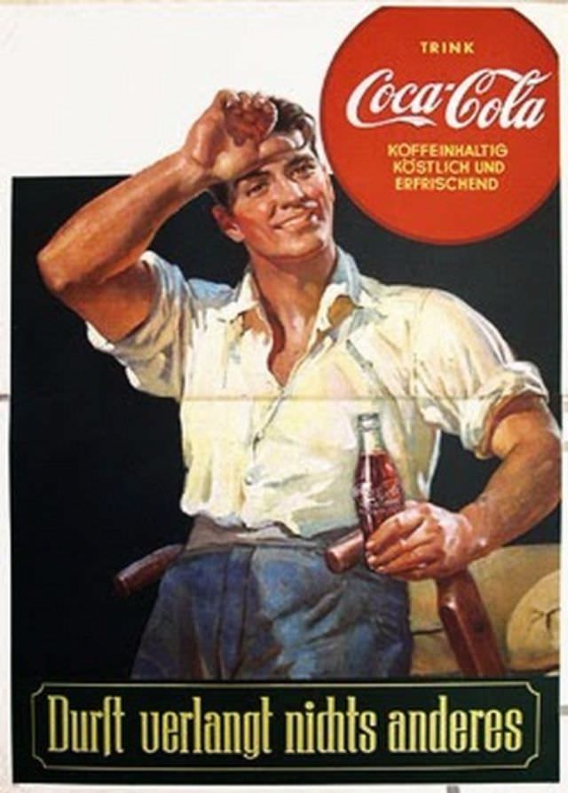 Coca-Cola ad, Nazi Germany, 1939.