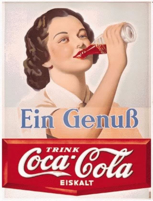 Coca-Cola ad, Nazi Germany, 1938.