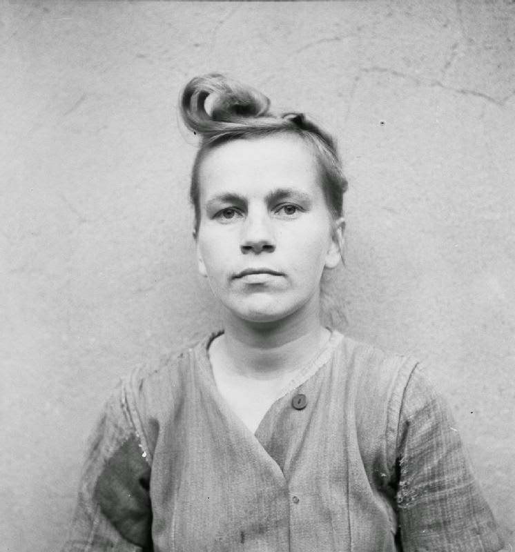 Elizabeth Volkenrath: head wardress of the camp: sentenced to death. She was hanged on 13 December 1945.