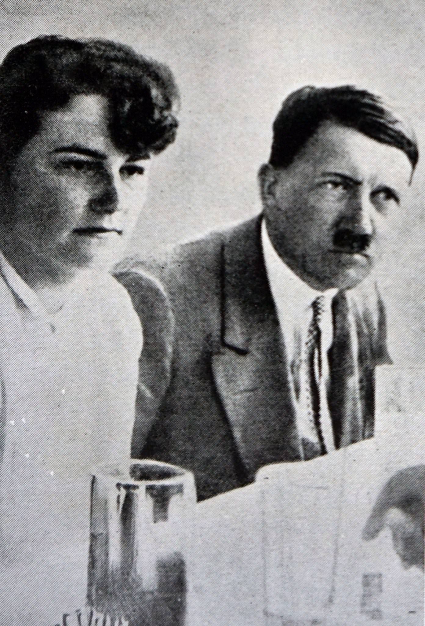 Adolf Hitler with Angela Maria "Geli" Raubal (1908-1931) during their close association until her tragic death.