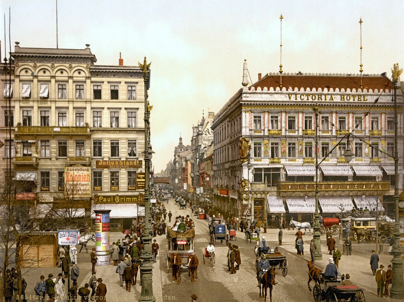 Victoria Hotel, Unter den Linden, Berlin, Germany, 1890