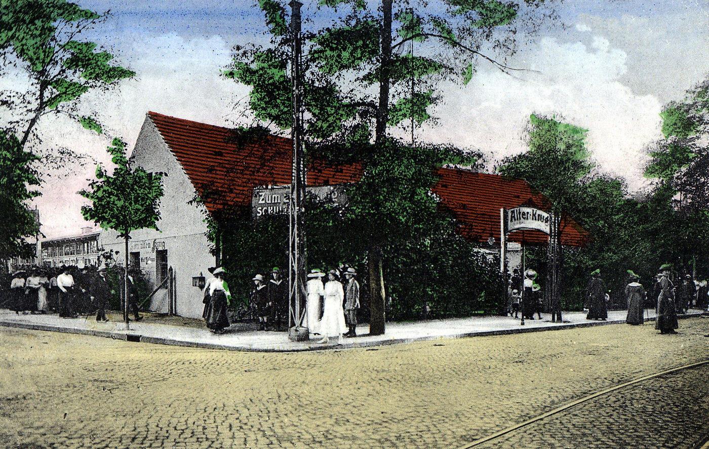 Berlin Dahlem, Ausflugsgaststätte "Alter Krug" in Dahlem, 1899