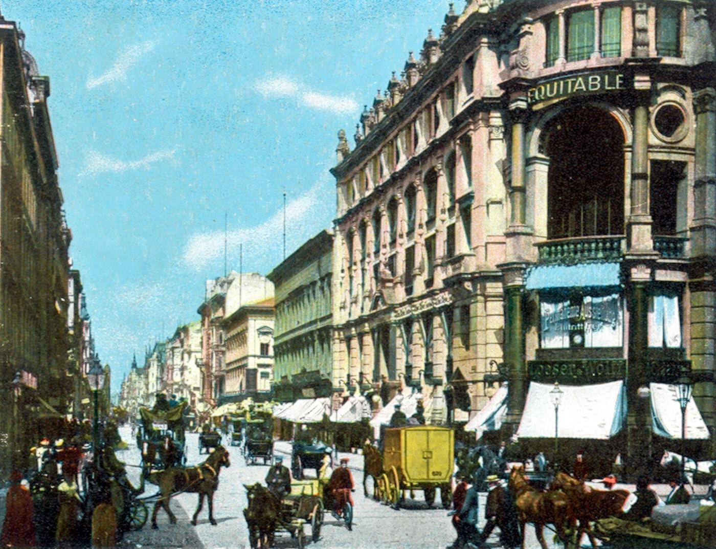 Friedrichstrasse in Berlin, German Empire Kingdom Prussia, 1890s