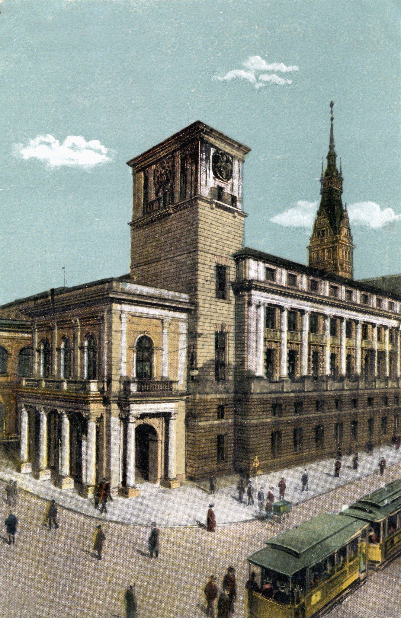 The Bourse in Hamburg, Germany, 1890s