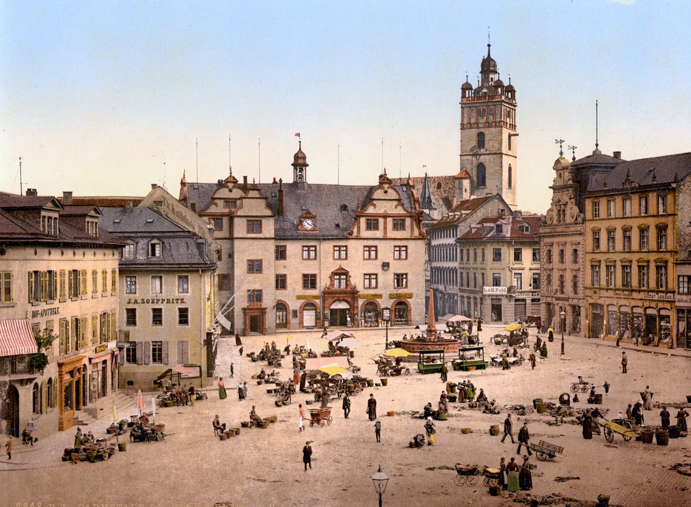Market place, Darmstadt, the Rhine, Germany, 1890