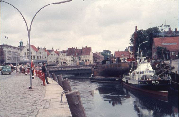 Air Traffic Control Boat FL11 Under Construction at Husum Shipyard, 1966