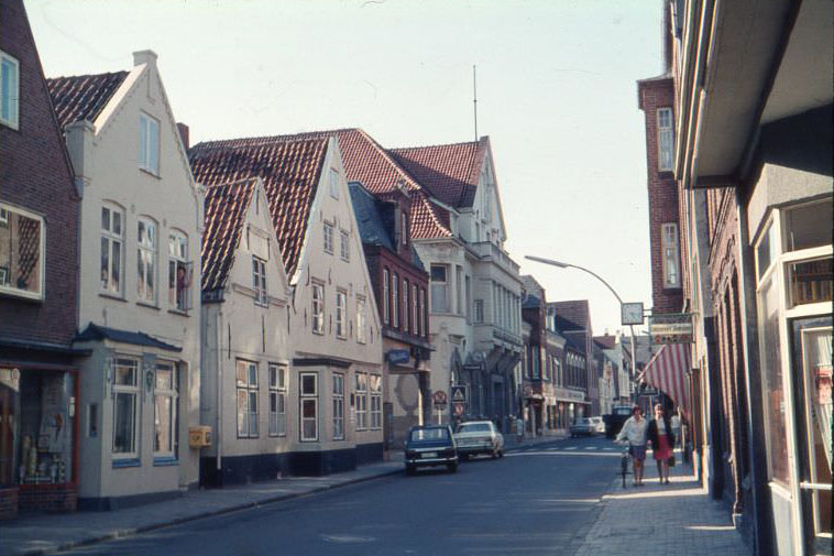 Husum Neustadt: South of Schloßstraße Intersection, 1966