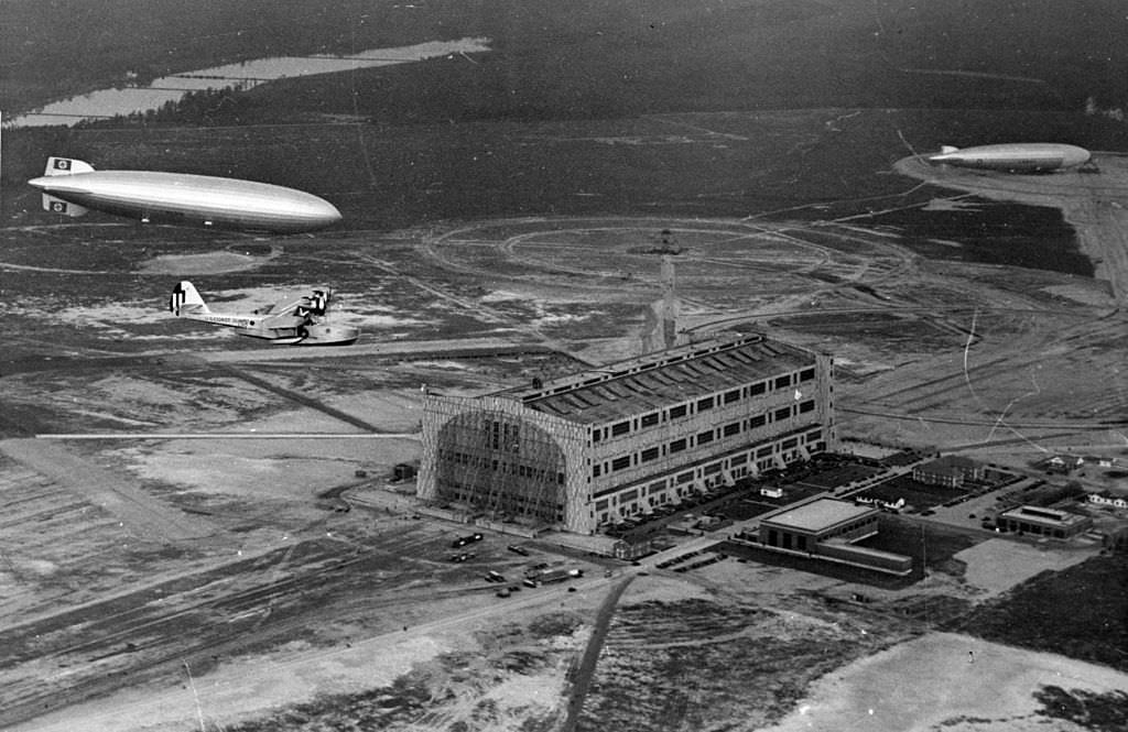 LZ 129 arrival at NAS Lakehurst, May 9, 1936