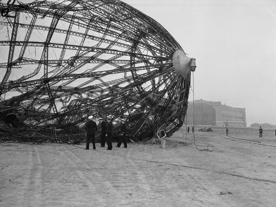 One of he last scenes of LZ 129 Hindenburg