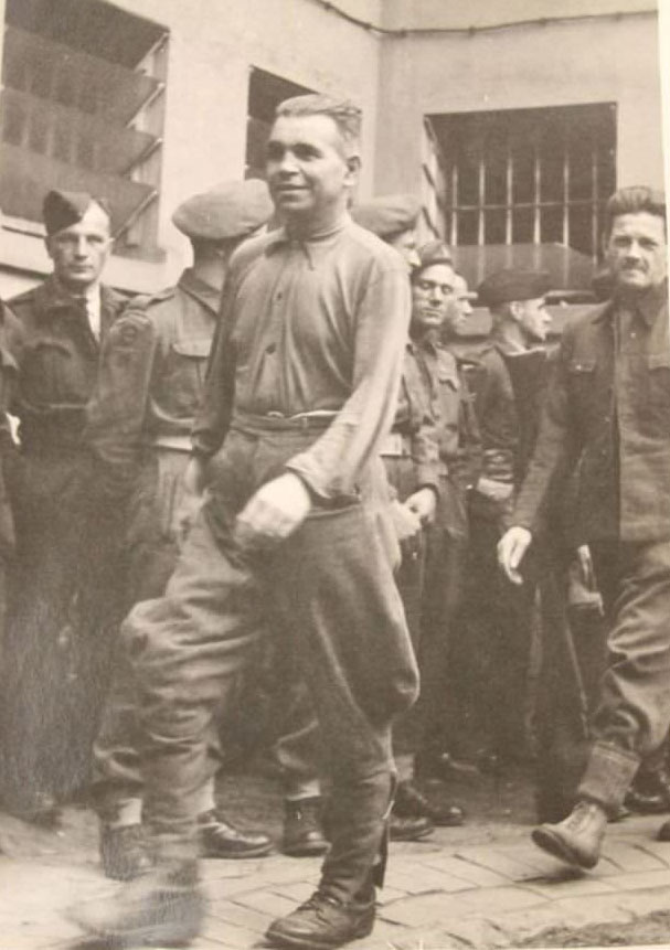 Franz Hossler (far right), was a feared concentration camp commander.