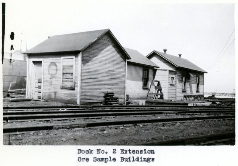 NYCRR Dock No. 2 Extension. Ore Sample Buildings, 1924