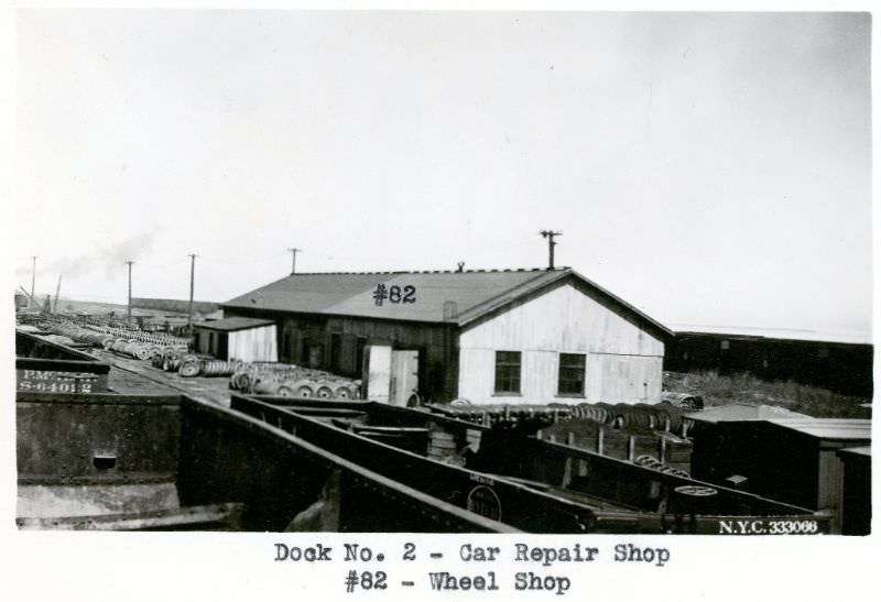 NYCRR Dock No. 2. Car Repair Shop, 1924