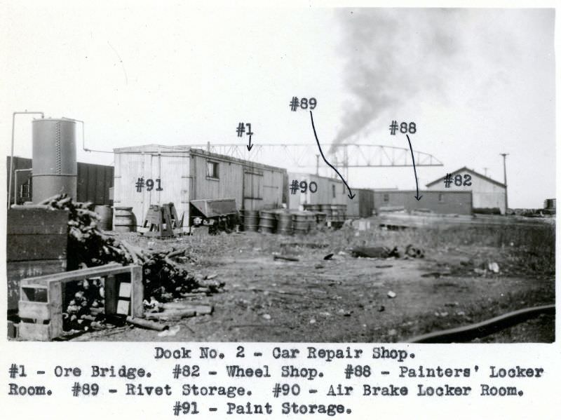 NYCRR Dock No. 2. Car Repair Shop, 1924