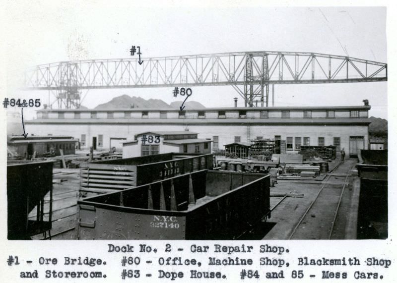 NYCRR Dock No. 2. Car Repair Shop, 1924