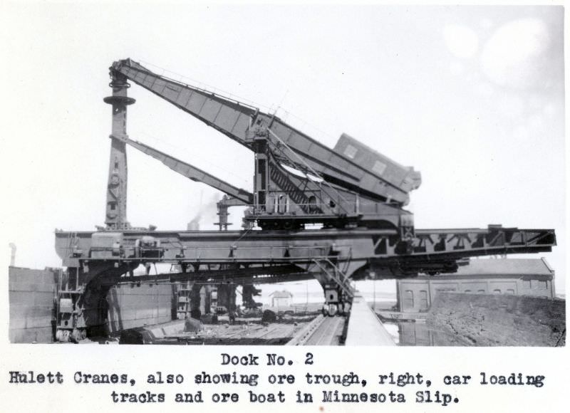 NYCRR Dock No. 2. Hulett Cranes, 1924