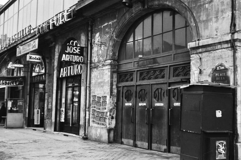 Gare de la Bastille soon to be closed, Paris, December 1969