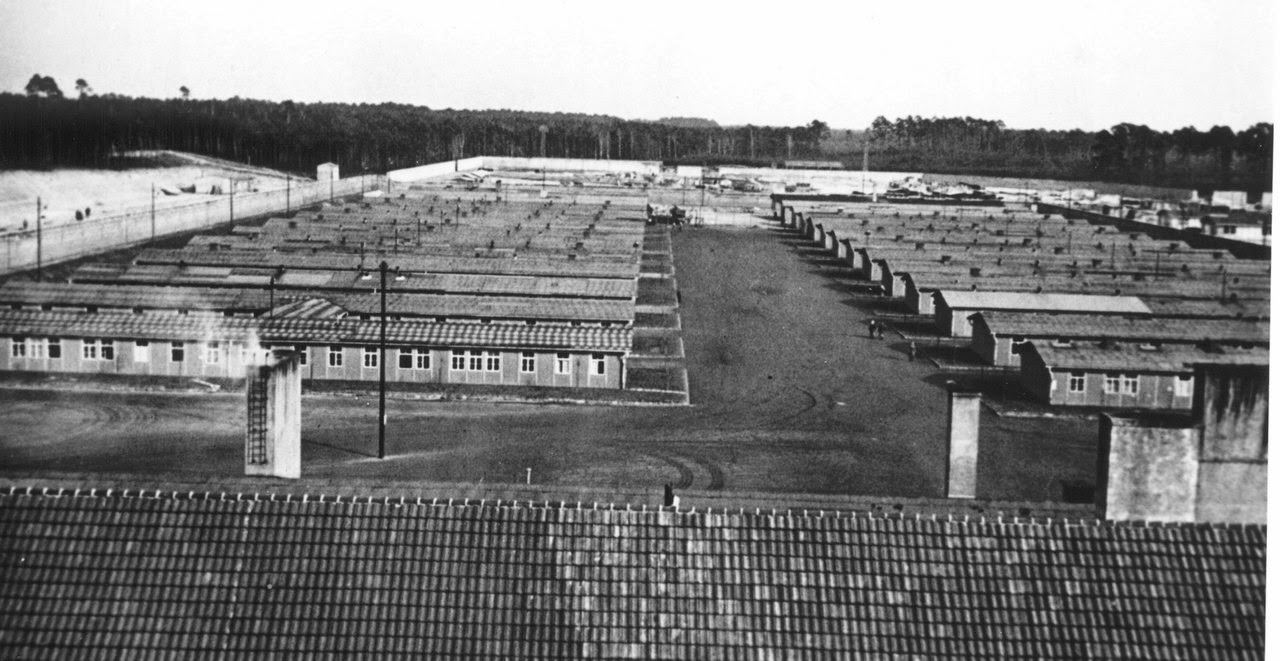 View of the barracks at Ravensbrück.