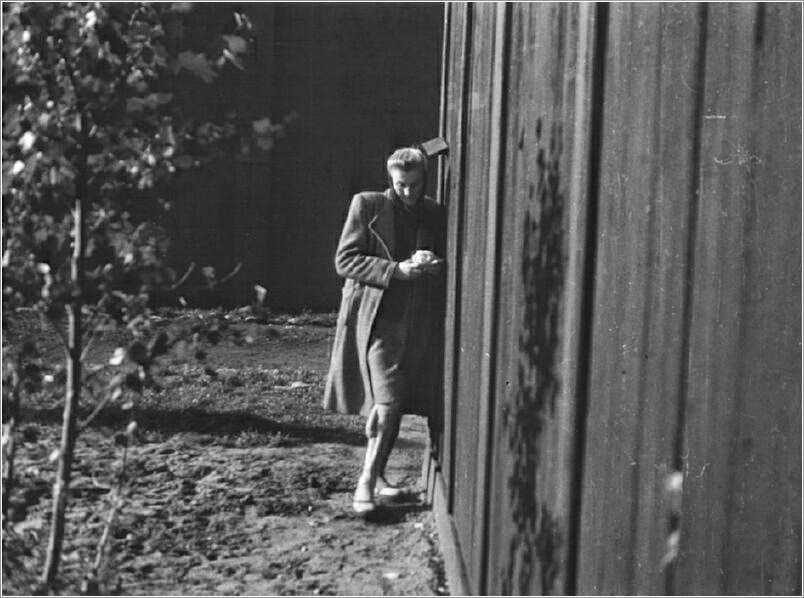 Clandestine photograph of a Polish political prisoner and medical experimentation victim in the Ravensbrück concentration camp.