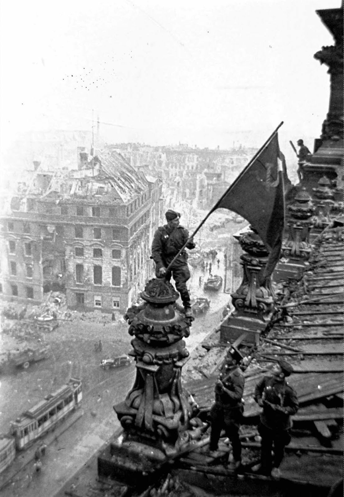 Red Flag over Reichstag in 1945: The Picture that Defined a War and its Incredible Backstory