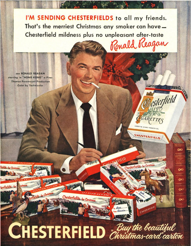 Chesterfield Christmas Ad, 1951
