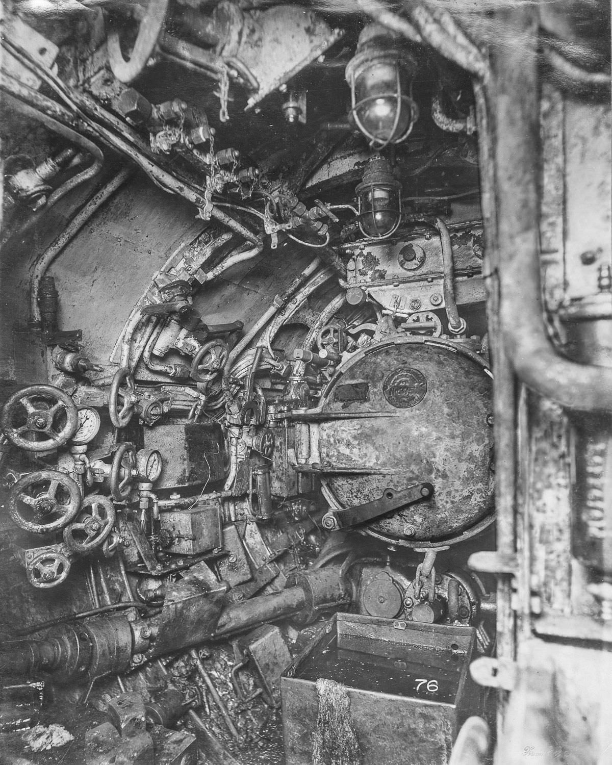 Aft torpedo room.