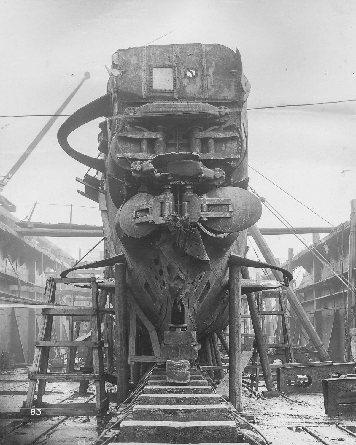 U.B. 110 in dry dock.