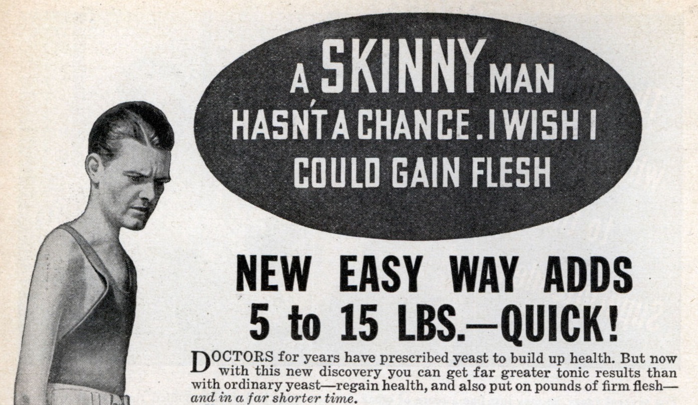 1930s weight gain ads men