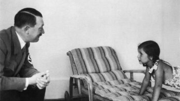 Adolf Hitler with Helga Goebbels