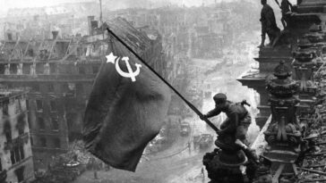 Red flag over Reichstag 1945