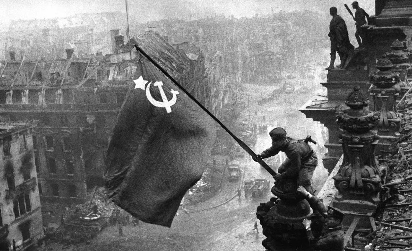 Red flag over Reichstag 1945
