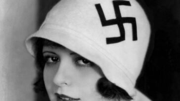 Clara Bow Swastika Hat