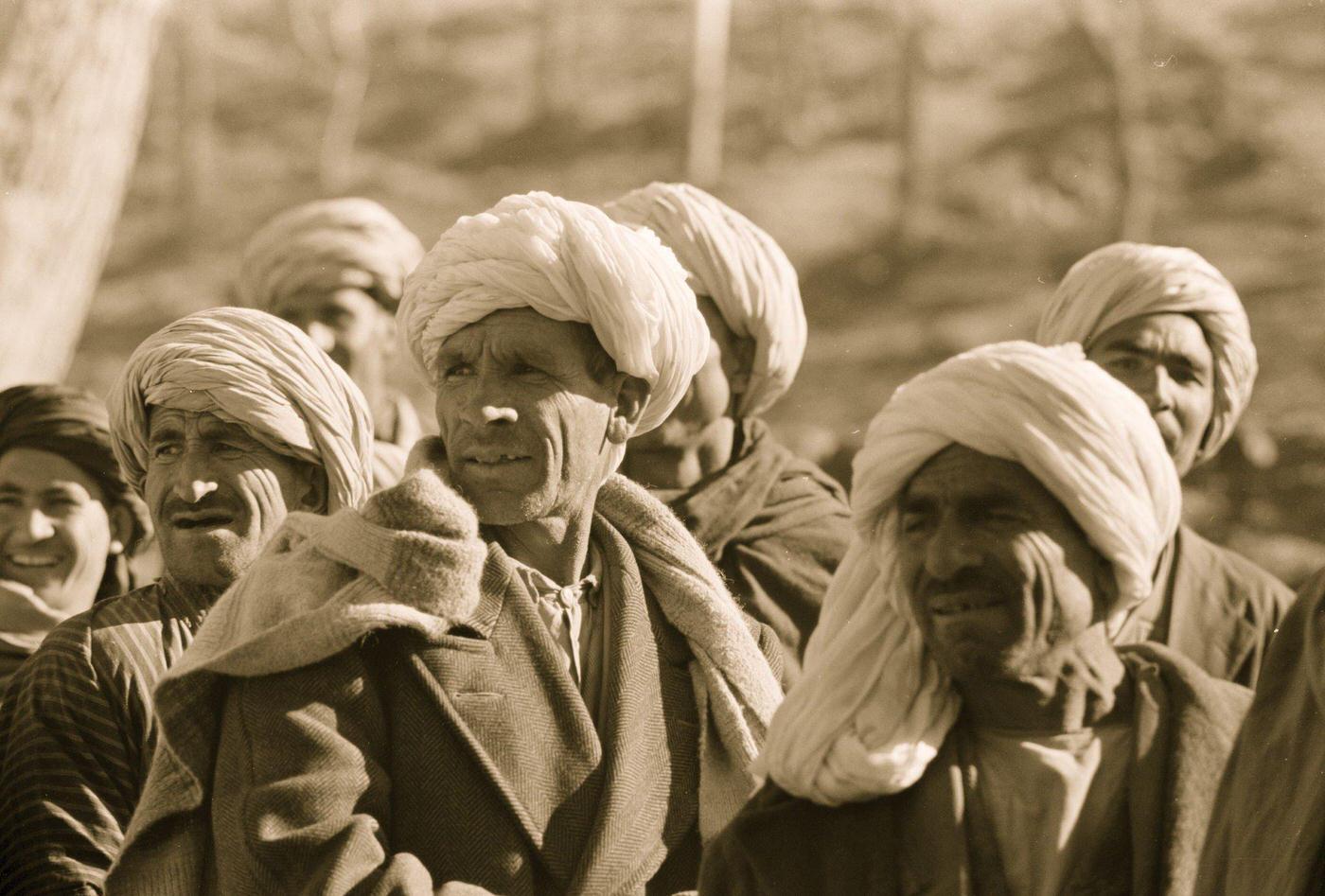 Afghanis during President Eisenhower's visit to Kabul, 1959.
