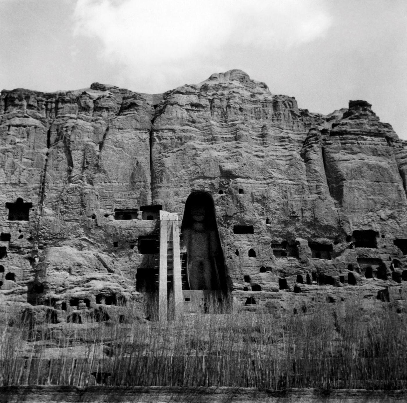 The Buddhas of Bamiyan, Afghanistan, 1956.