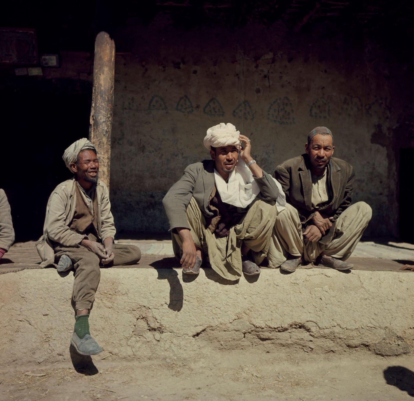 Street scene in a village near Kabul.