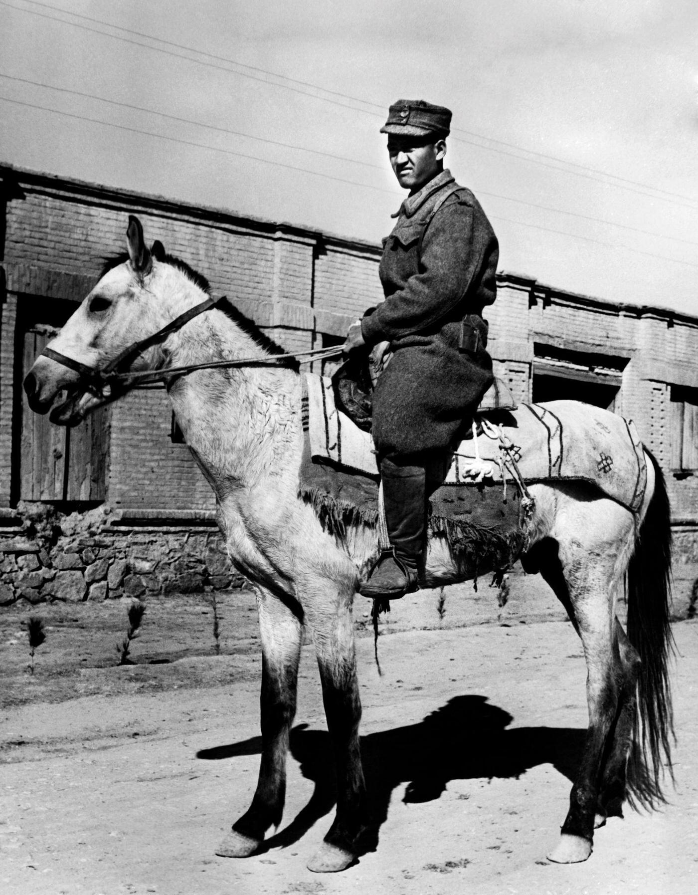 Afghan guard protecting the borders, 1955.