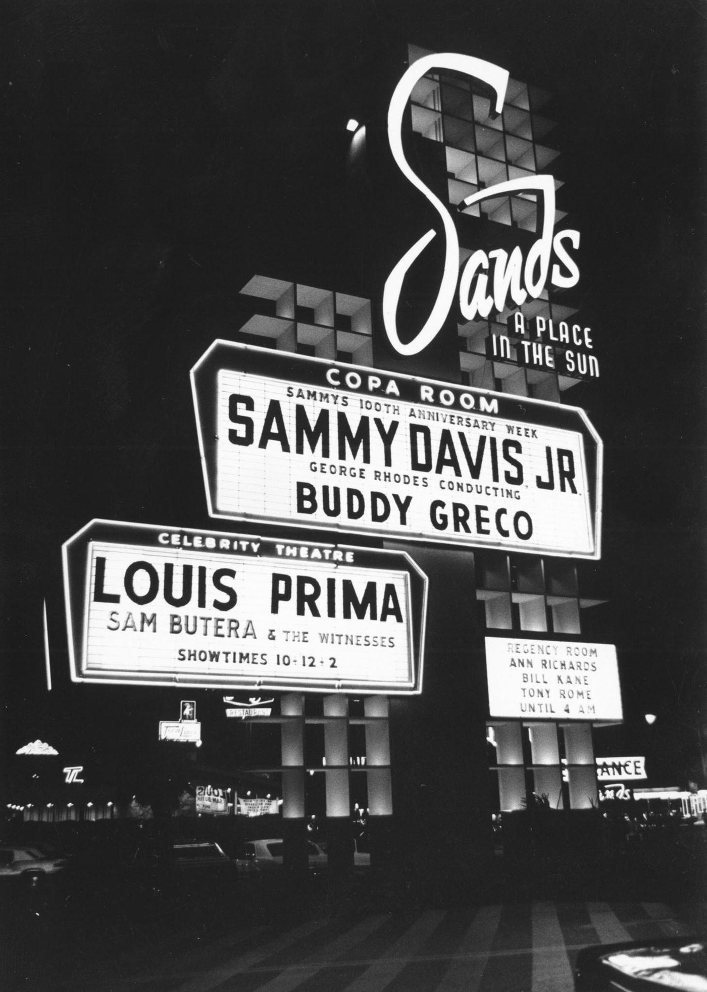The Sands Hotel and Casino, 1960