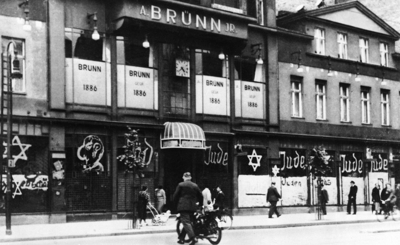Anti-Semitic Paintings On A Jewish Store, Berlin, 1930