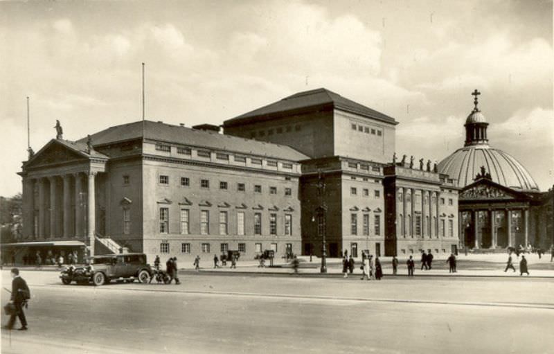 The Opera House and St Hedwig-Cathedral, Berlin, 1930