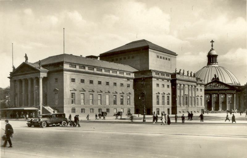 The Opera House and St Hedwig-Cathedral, Berlin, 1930