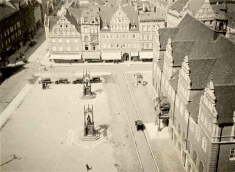 Wittenberg town square, 1930s
