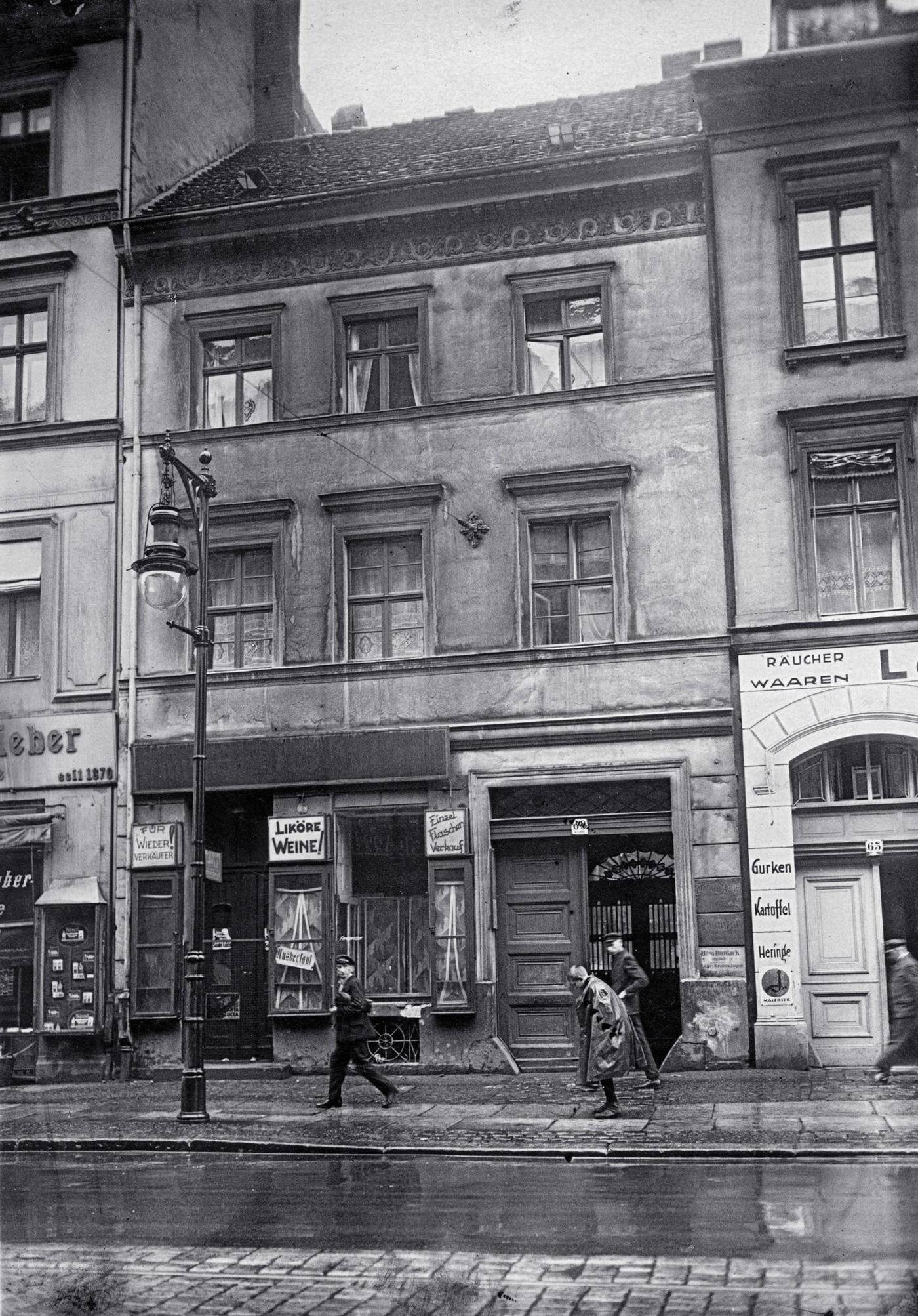 Birthplace of Gustav Stresemann, German politician, Berlin, 1930