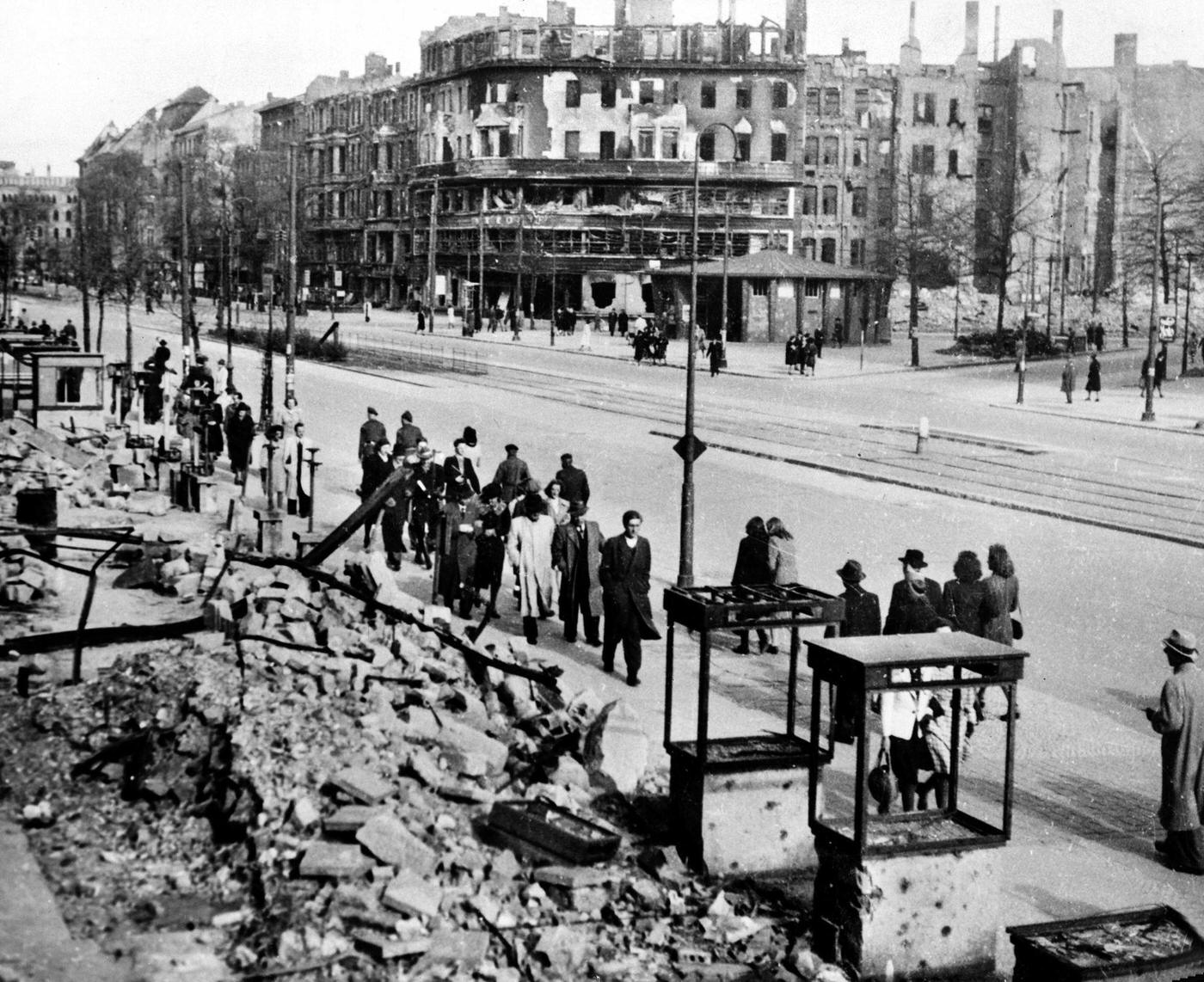 Kurfürstendam Ruins, Berlin, Germany, 1945-1946.