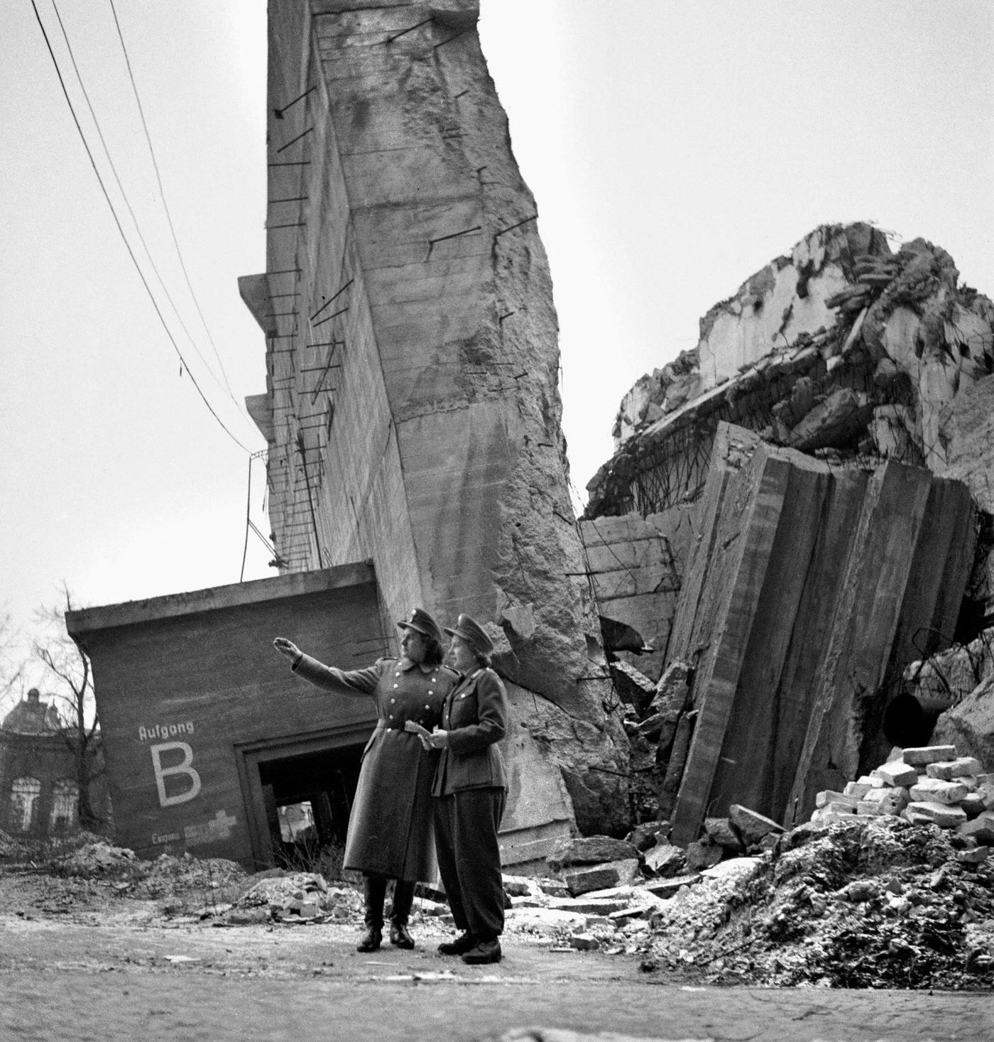 Ruins in Berlin, Germany, 1945.