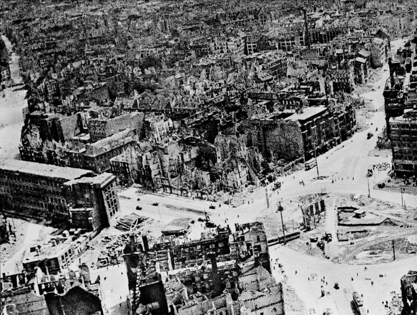 Ruins of Berlin, Germany, 1945.
