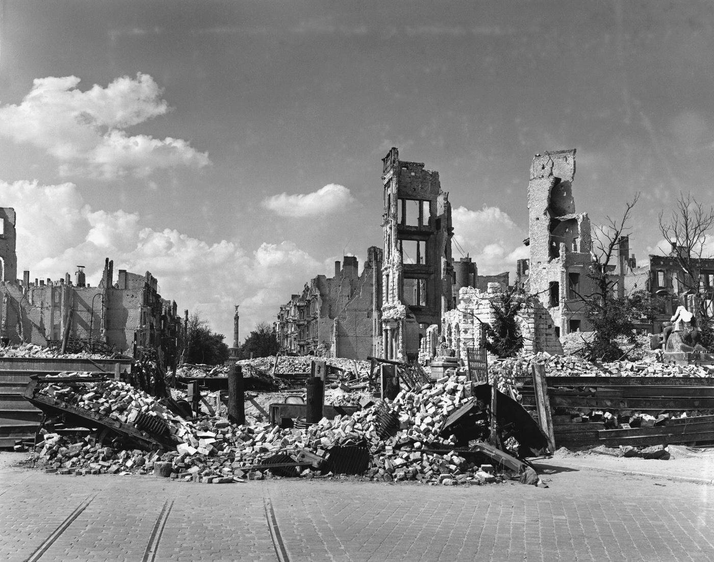 Berlin devastated after World War II, Zeagas Zola Franco, Berlin, Germany.