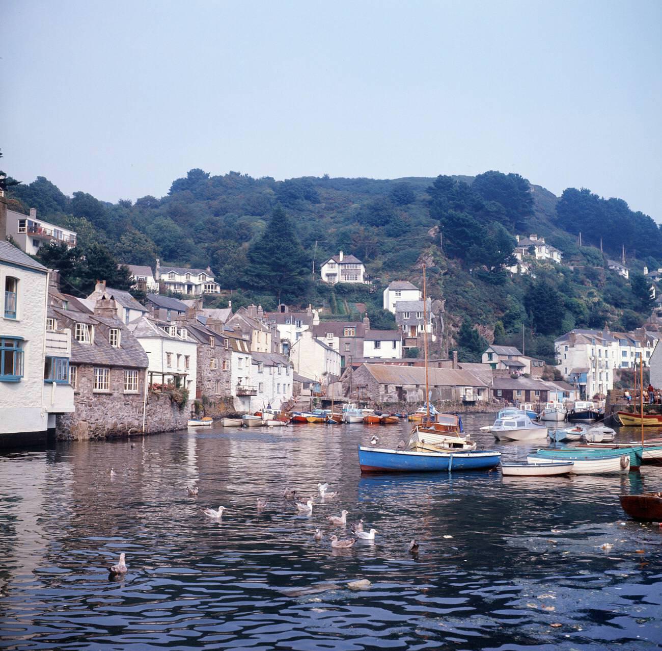 Polperro Harbour, Cornwall, 1973.