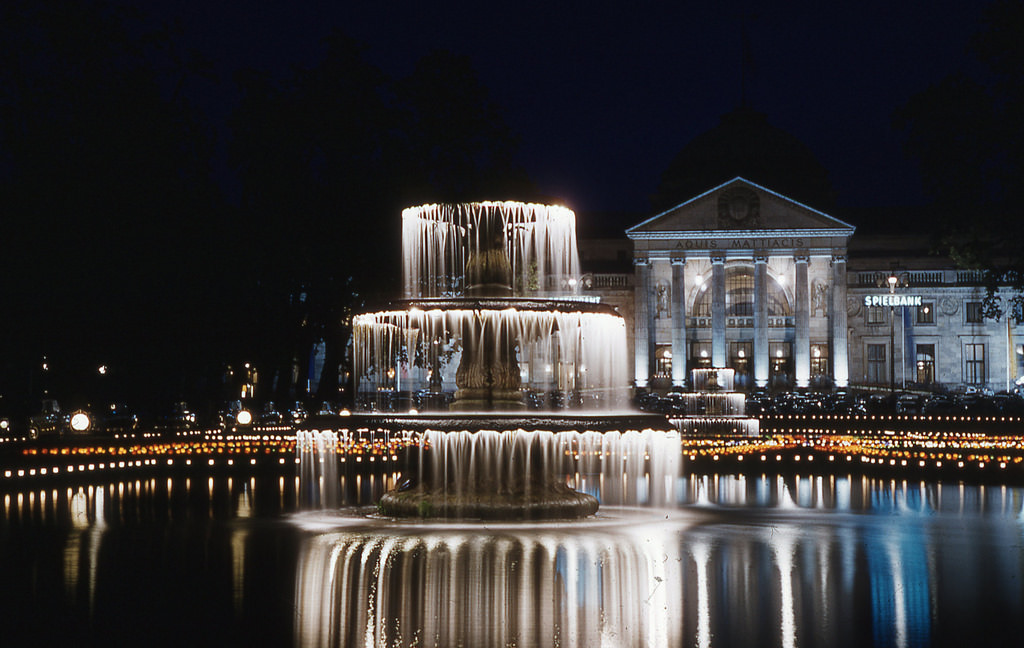 Kurhaus at Night, Wiesbaden, 1958